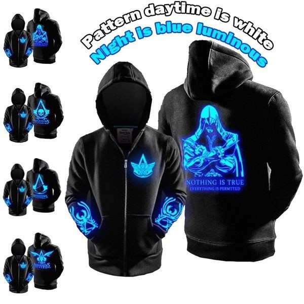 assassin's creed glowing hoodie