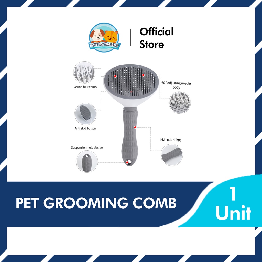【Ready Stock】Pet Comb Cat Comb Grooming Dog Comb Grooming Hair Fur Removal Sikat Kucing Brush