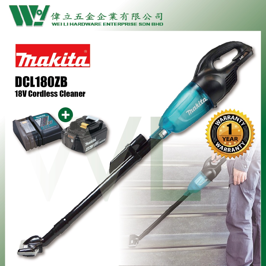 Makita DCL180ZB Cordless Cleaner 650ml 18V battery vacuum cleaner