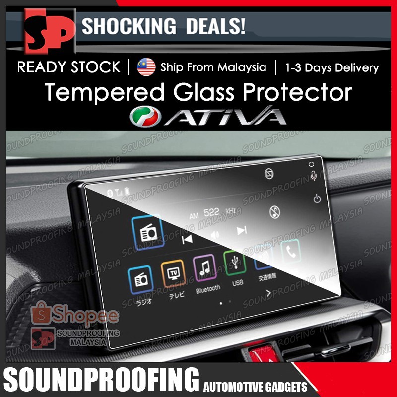 Perodua ATIVA Head Unit Screen Infotainment Tempered Glass Screen