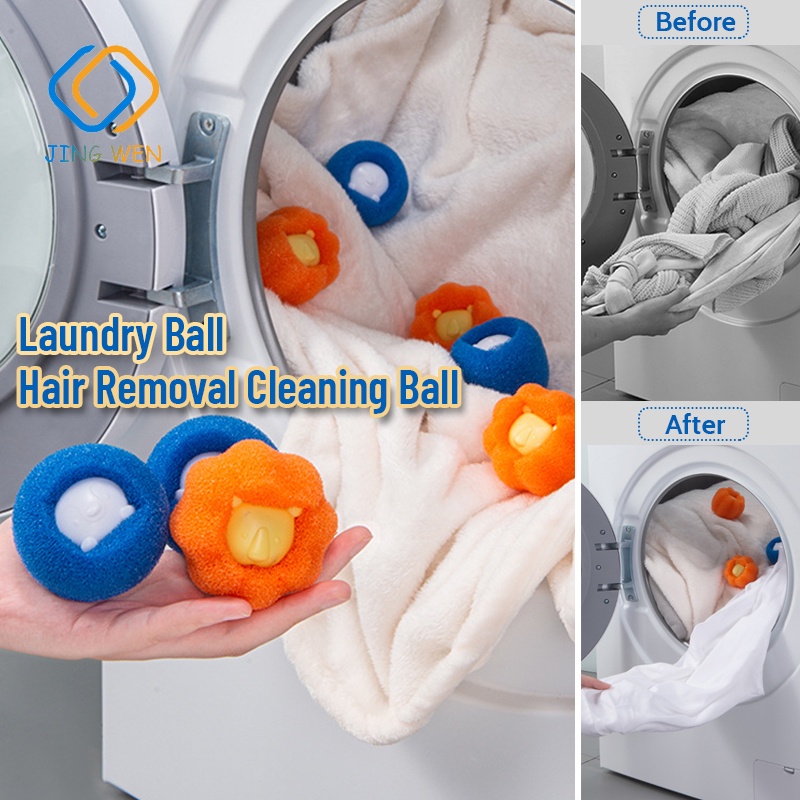 3 Pcs/Bag Sponge Laundry Ball Decontamination Washing Machine Washing Removing  Hair Removal Cleaning | Shopee Malaysia