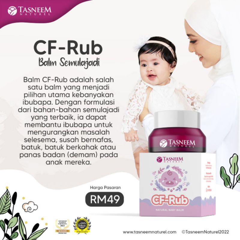 🔥new Balm Viral 💯 Original Cf- Rub Balm (selsema, Batuk, Demam 