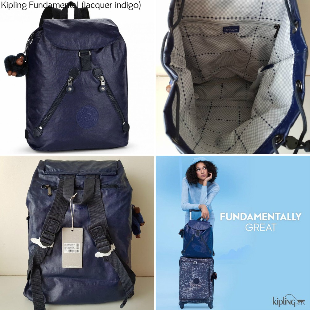 kipling drawstring backpack