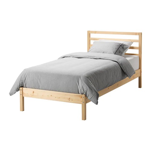 Ikea Tarva Single Bed Frame Solid Pine Wood With Luroy Slatted Base