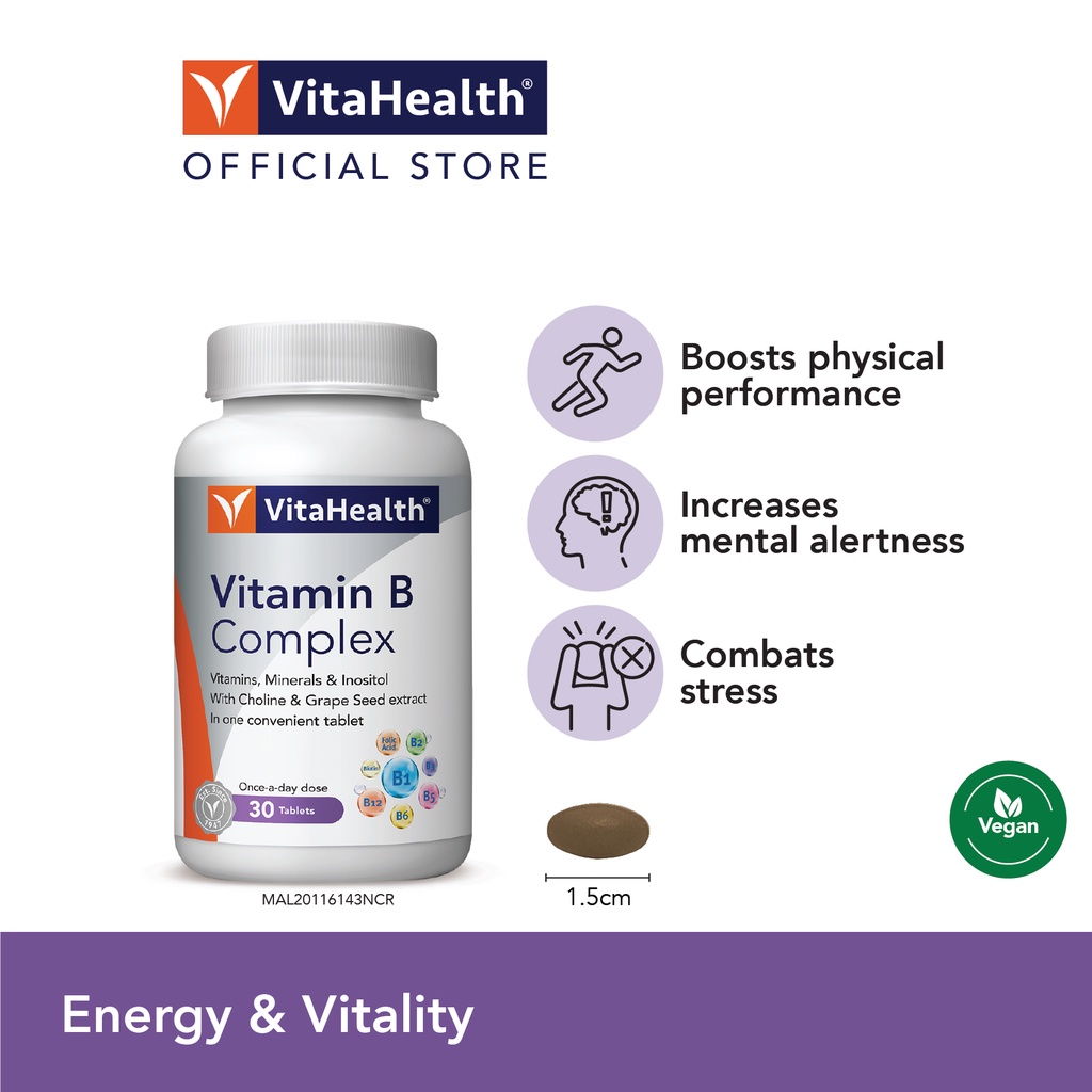 VitaHealth Vitamin B Complex (30 Pcs) | Shopee Malaysia