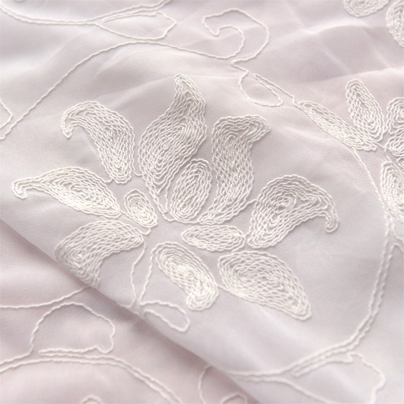 embroidered chiffon fabric