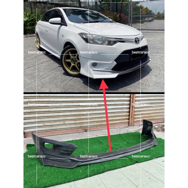 Toyota Vios Ncp Trd Sportivo Front Skirt Pu Bodykit Depan Skirting Pu Material