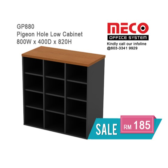 Gp880 Pigeon Hole Low Cabinet Office Low Cabinet Shopee Malaysia