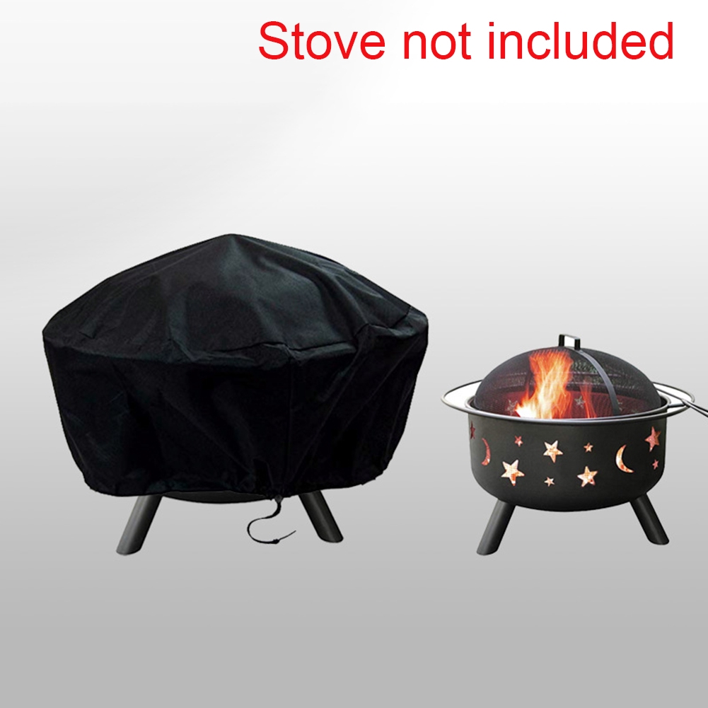 Round Garden Protective Outdoor Oxford Waterproof Fire Pit Cover