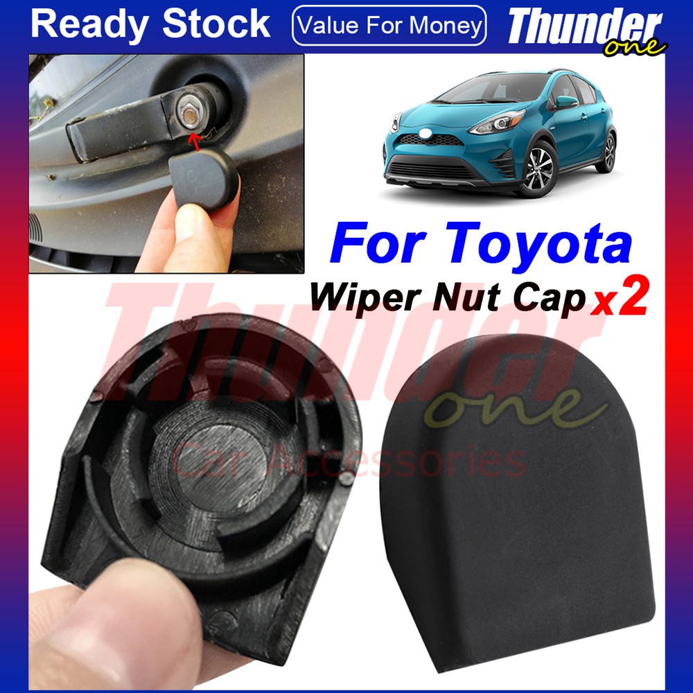 Sky City 2X Car Windscreen Wiper Arm Nut Cap Bolt Cover Fit for Toyota Camry RAV4 Celica T230 Scion Prius XW20 XW30 Sienna OE# 85292-AA010