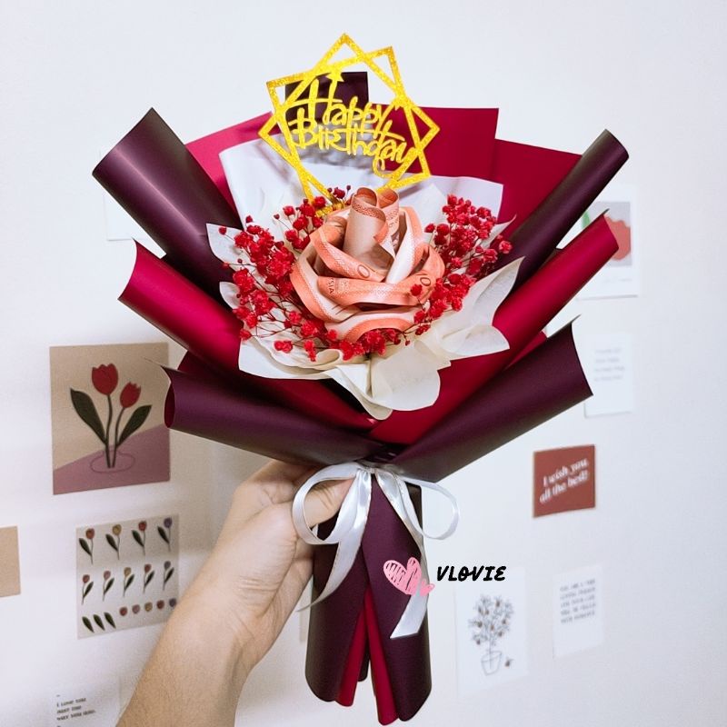 Buy Money Bouquet Birthday Gift Happy Anniversary Money Bouquet 钱花束 Seetracker Malaysia