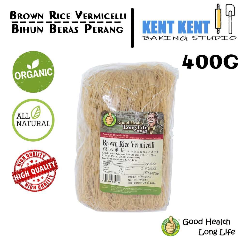 Good Health Long Life Brown Rice Vermicelli / Bihun Beras Perang 400g ...