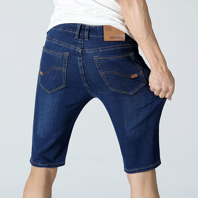 mens knee length jean shorts