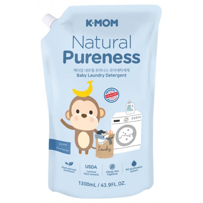 K-Mom Baby Laundry Detergent Refill Pack 1300ml