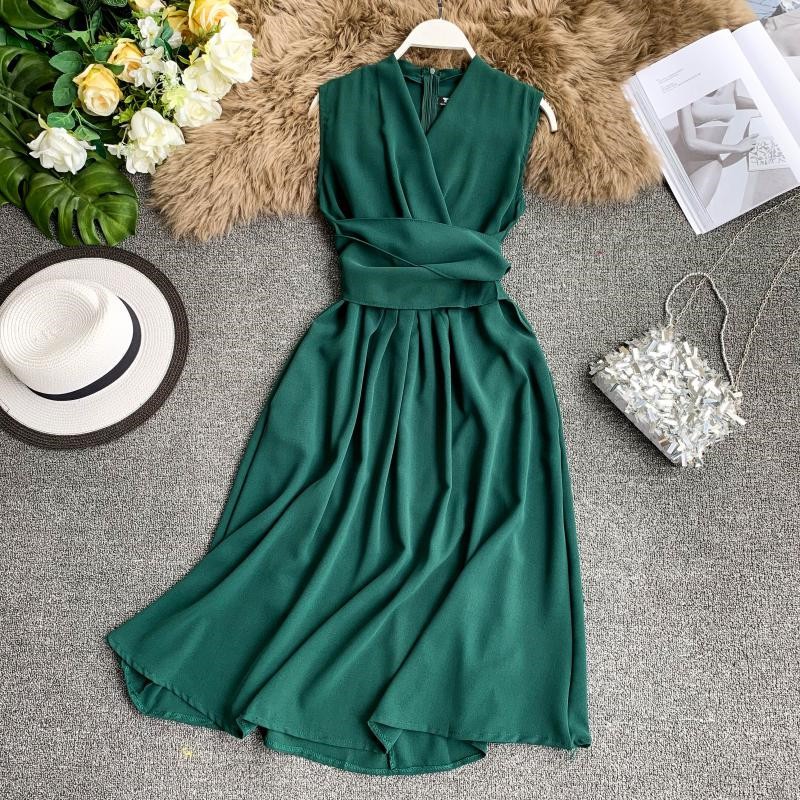 v neck smart dresses