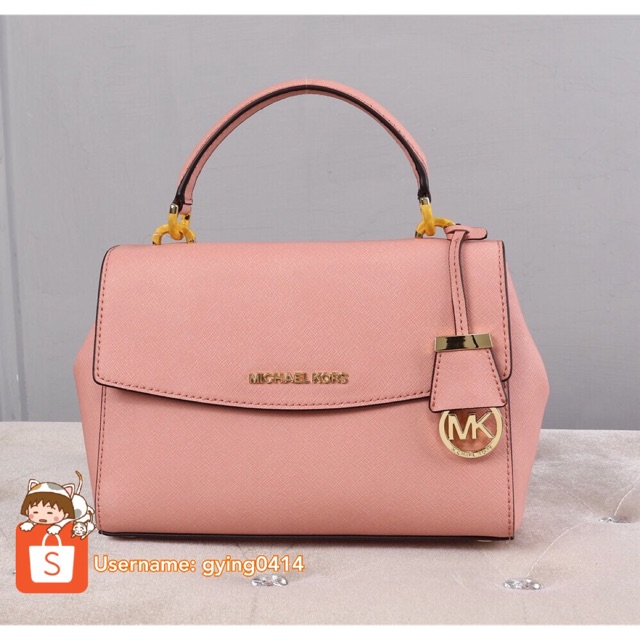 MK Michael Kors Ava Medium Top Handle Satchel Saffiano Leather Women Bag  Handbag | Shopee Malaysia