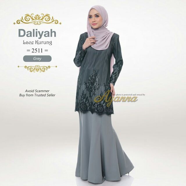 Baju kurung lace 2019 hotsell