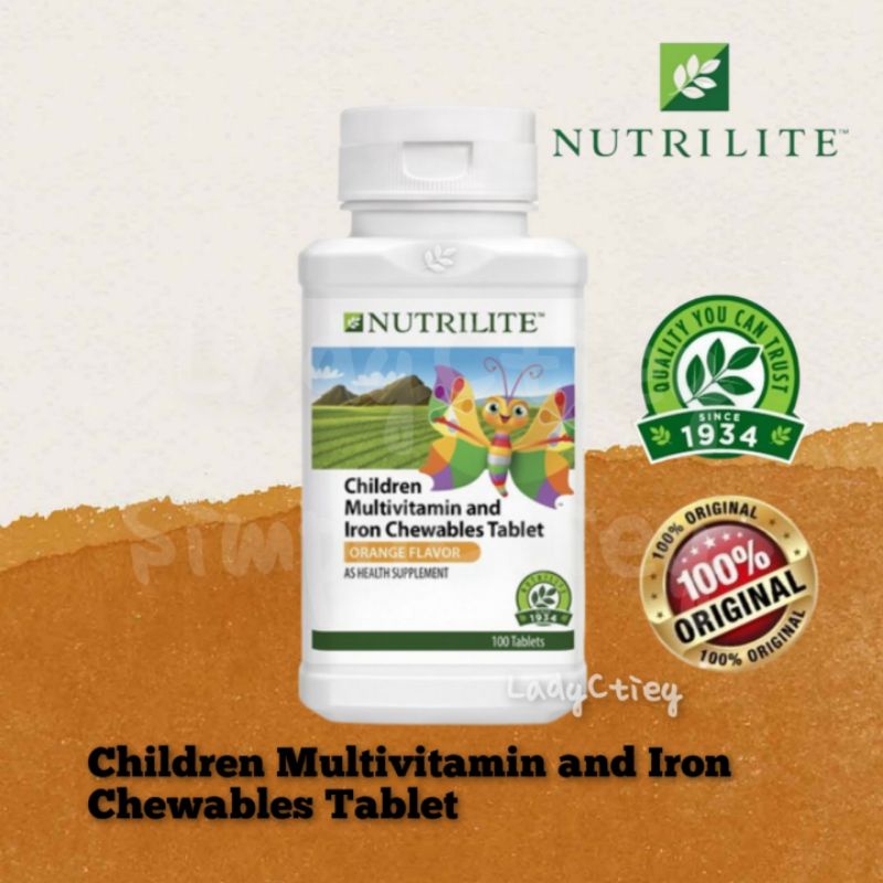 Nutrilite Children Chewables Multivitamin and Iron ( 100s) Orange