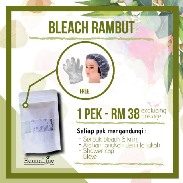 Hennaline Hair Bleach Shopee Malaysia