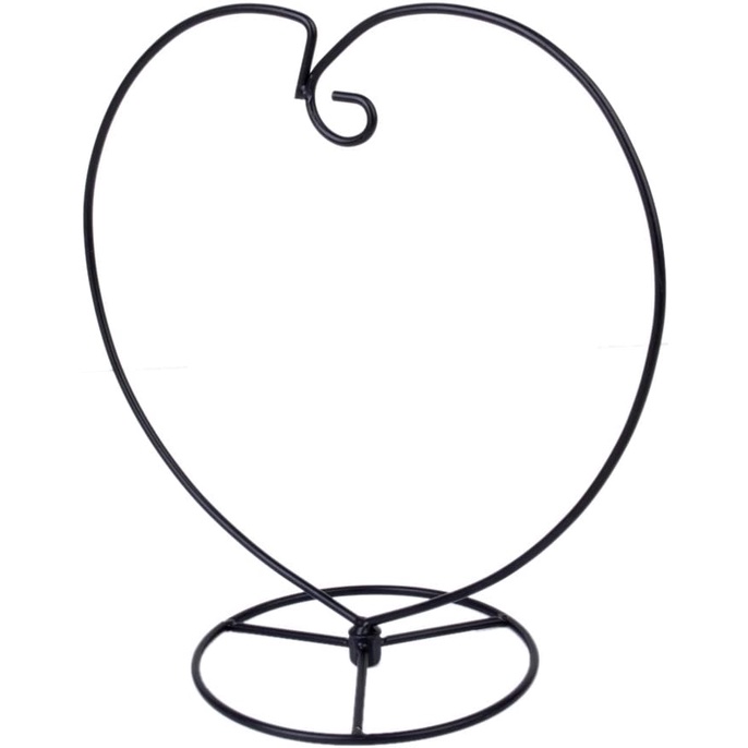 HeartShaped Hanging Plant Stand Holder for Landscaping Garden Black