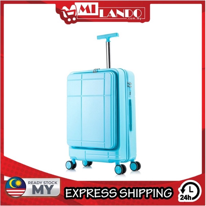 (20 Inch) MILANDO Luggage Digital Password Trolley Cabin Luggage Candy Color Suitcase (Type 17)