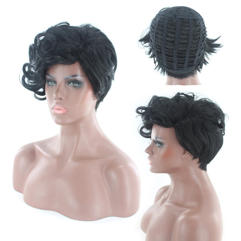 Ready stock black cos wig black panther cos wig MICHAEL B. JORDAN