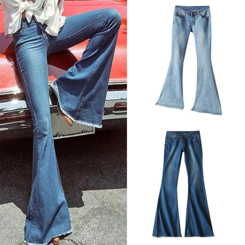 jeans that flare at the bottom