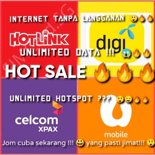 [HOT🔥] UNLIMITED DATA !! HIGH SPEED INTERNET ⚡ MAXIS,DIGI AND UMOBILE ONLY !