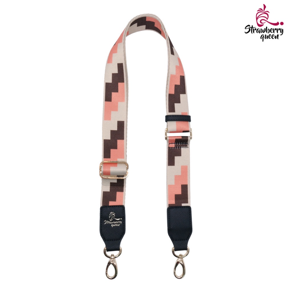 Strawberry Queen Adjustable Premium Bag Strap / Tali Panjang (S, Beige)