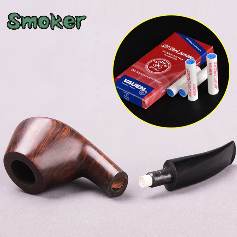 FreeShipping Pipe filters VAUEN 9mm Activated Carbon Pipe Filters for