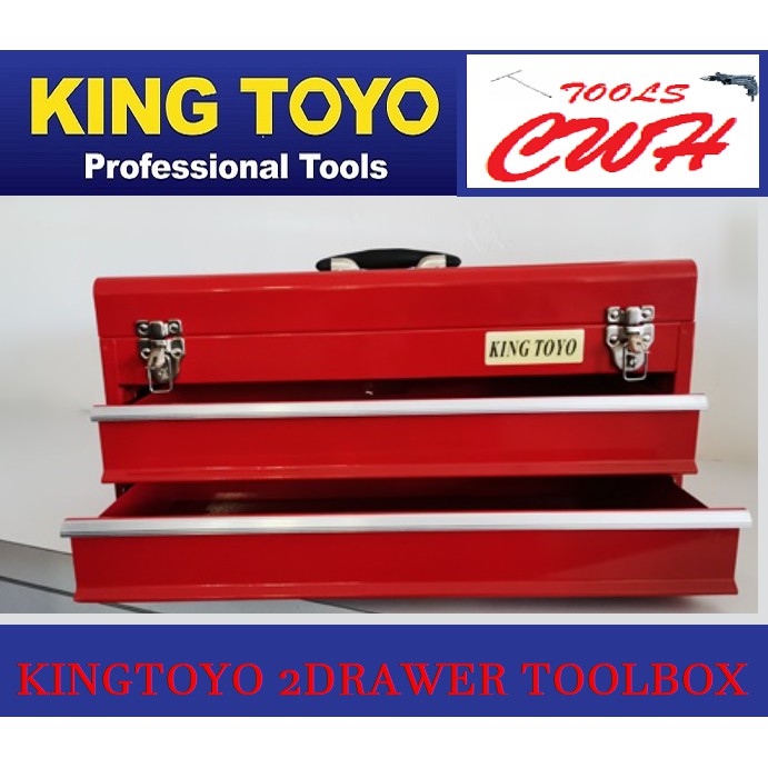 King Toyo KTXTB132 2 Drawers KING TOYO Toolbox TOOL BOX KOTAK SIMPAN