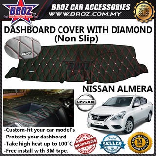 Axia Non Slip Dashboard Cover With Diamond  Shopee Malaysia