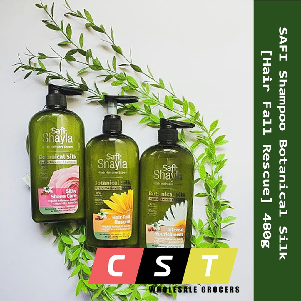 Safi Shampoo Botanical Silk Intense Nourishment Hair Fall Silky Sheen Care 480g