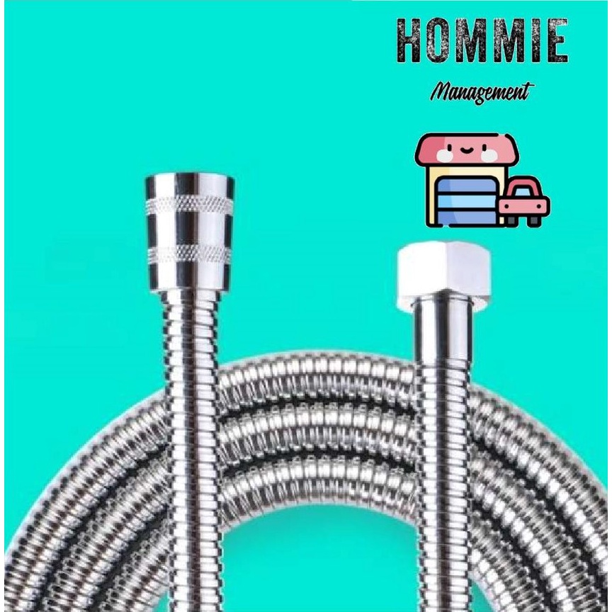 Ready StockStainless Steel Hose Bath Shower Hose Pipe Shower Pipe Shower厕所出水管Paip Mandi/Bidet