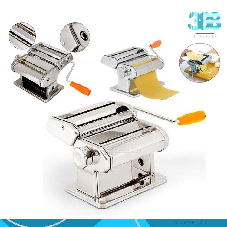 【2 Layers】High Quality Stainless Steel Manually Noodle Pasta Maker Machine Homemade Household Make Noodle