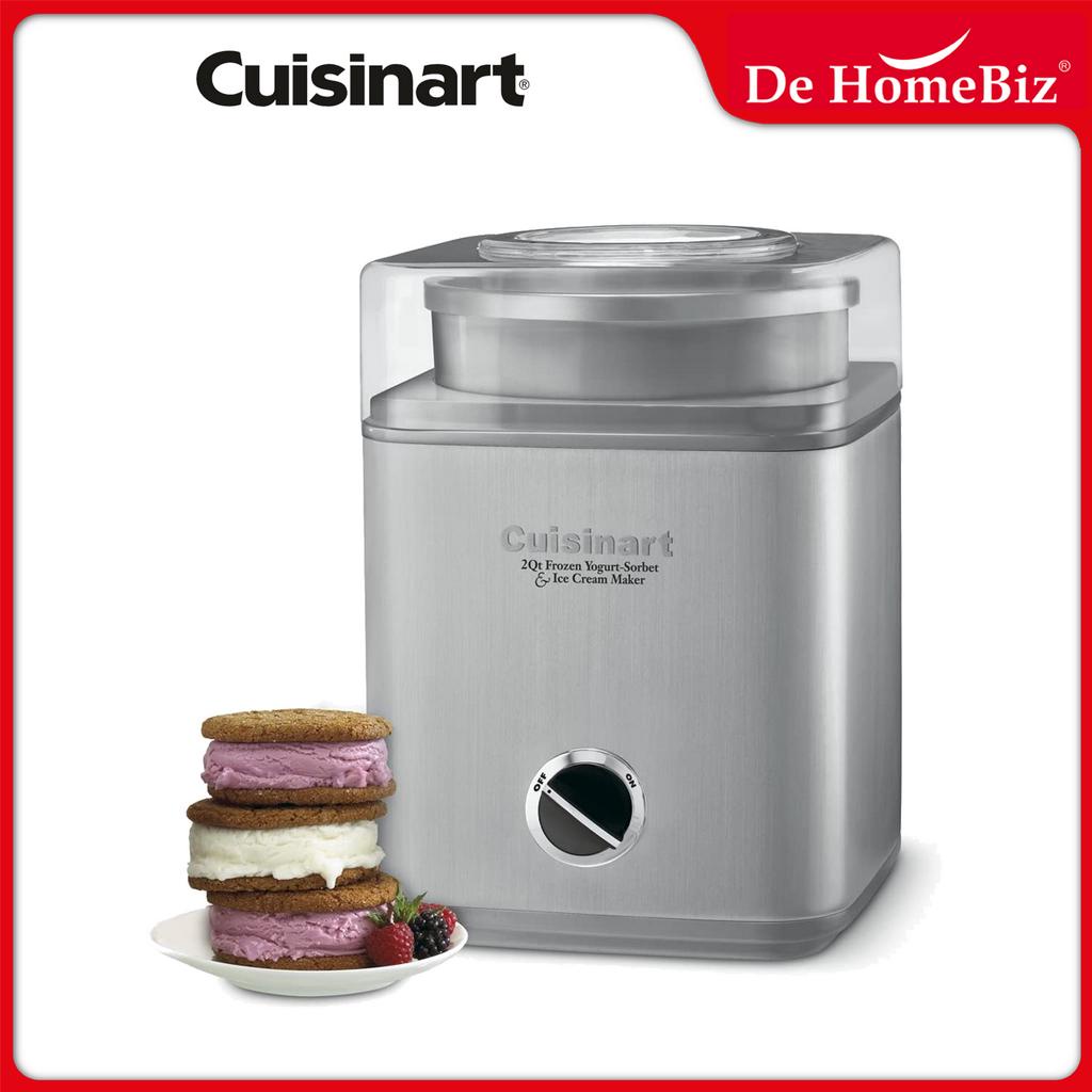 Cuisinart ICE30BC Pure Indulgence Frozen YogurtSorbet & Ice Cream Maker 1.9L (Silver) Shopee