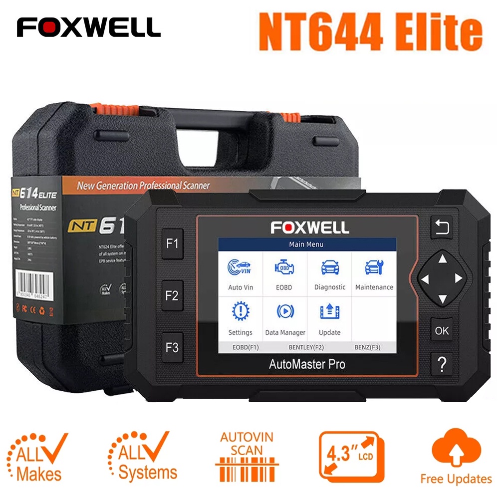 Foxwell NT644 Elite Professional OBD 2 Diagnostic Car Scanner Tool Full