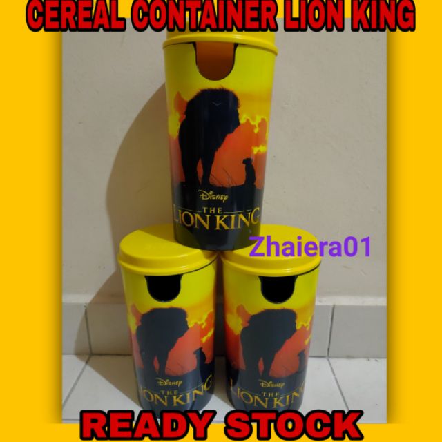 Free Gift Nestle Big Container Cereal Food Limited Edition Lion King Storage Shopee Malaysia