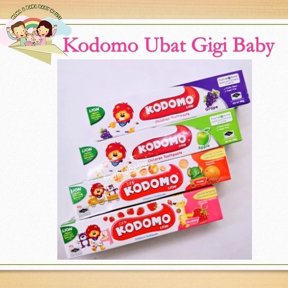 Kodomo Lion 1 to 6 yrs old Baby Toothpaste Ubat Gigi Budak Khas untuk