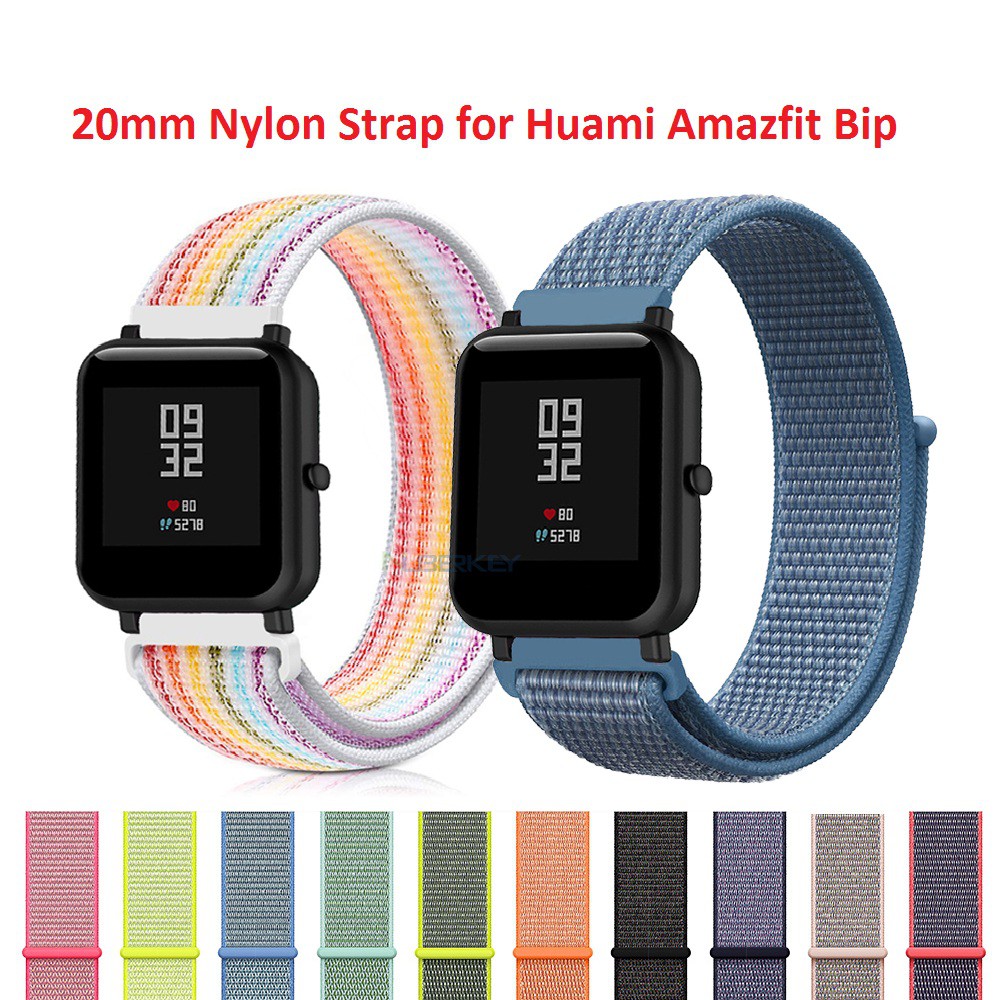 Nylon Sport Watch Strap For Xiaomi Huami Amazfit Bip Bit Pace Lite Youth Smart Watch Shopee Malaysia