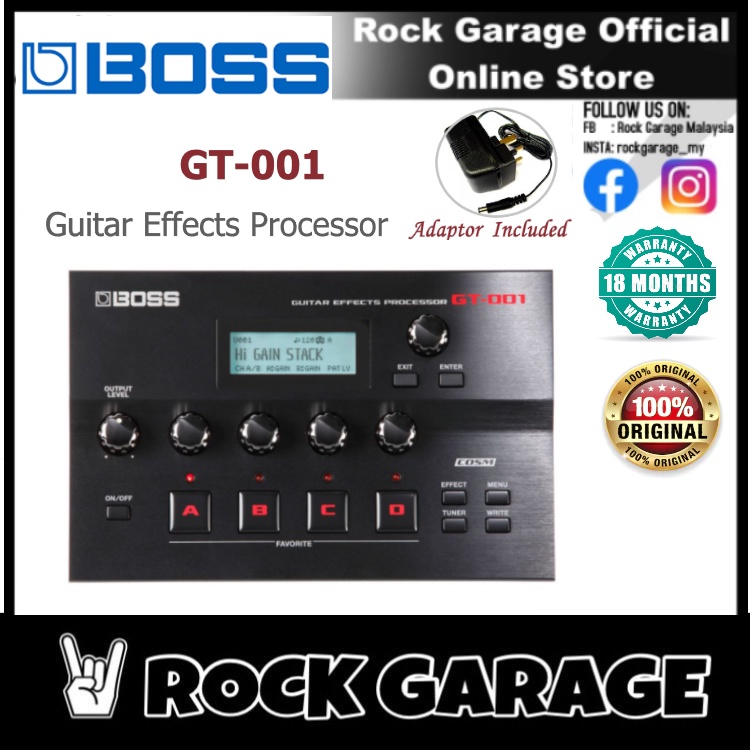 Boss GT001 Guitar Effects Processor (GT001) Shopee Malaysia