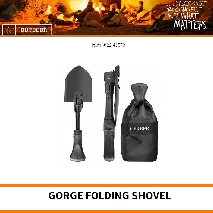 gerber collapsible shovel