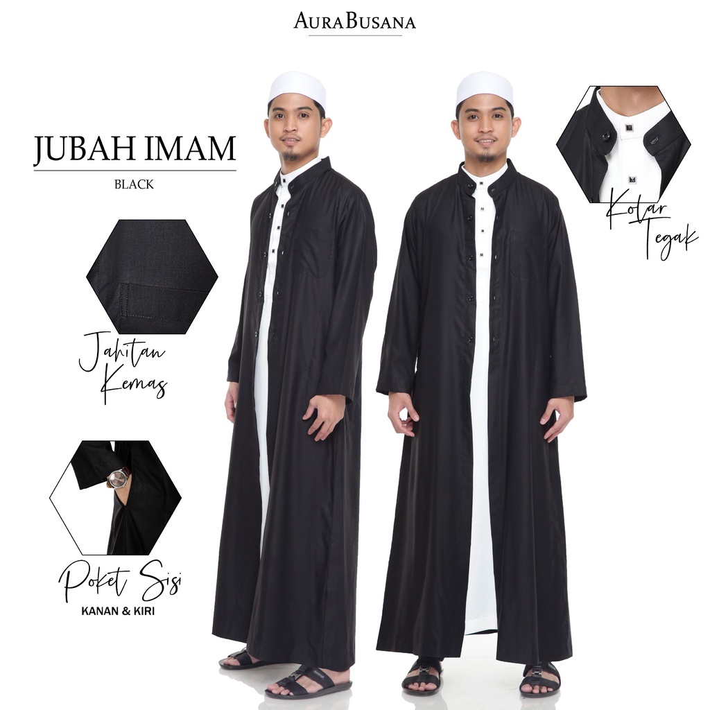 Premium Cotton Jubah Lelaki High Quality Jubah Belah Jubah Luar Jubah