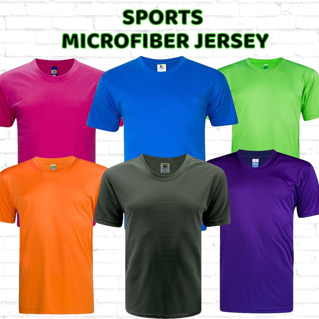 XS-3XL Super Value Microfiber Roundneck Jersey Short Sleeve T-Shirt ...