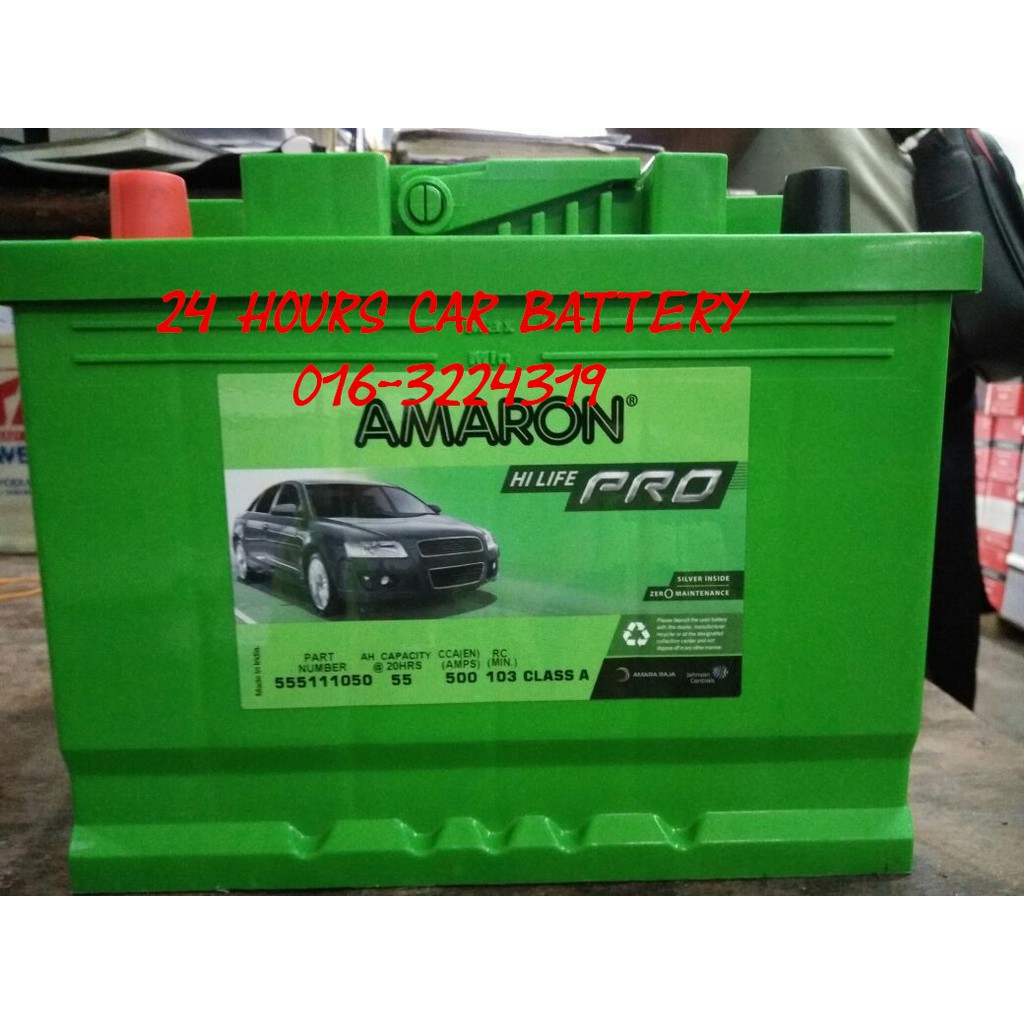 Amaron Hi Life Pro Din 55r Car Battery Shopee Malaysia