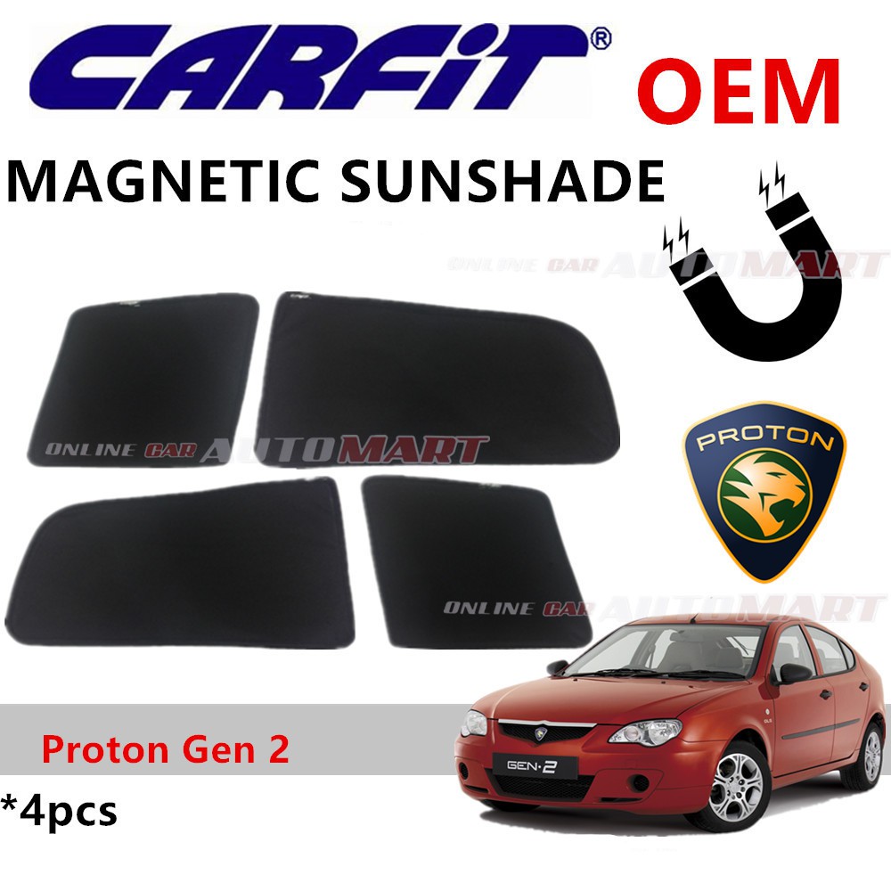 CARFIT OEM Magnetic Custom Fit Sunshade For Proton Gen 2 (4pcs Sets)