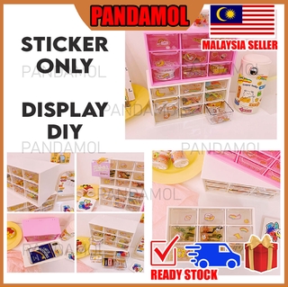 PANDAMOL [READY STOCK] Cute Sticker Suit to 9 Slot Drawer and Other Drawer Display DIY Organize