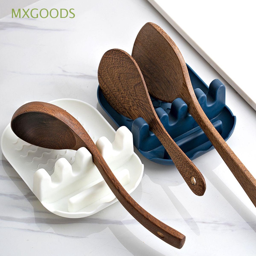 MXGOODS Cooking Spoon Rest Eco-friendly Utensil Rack Pot Lid Stand Kitchen Plastic Foldable Storage Organizer Cutting Board Holder/Multicolor