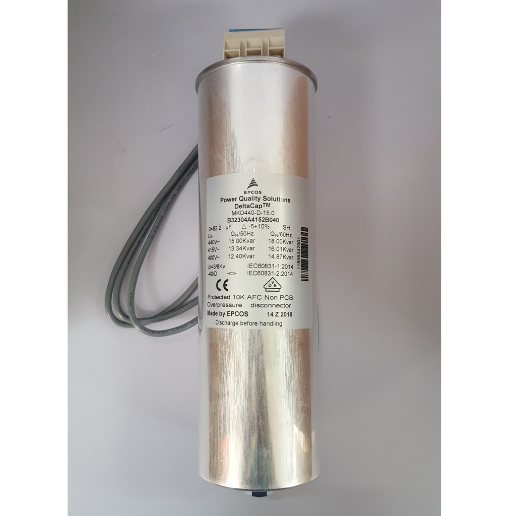 Epcos Capacitor Bank Kvar V Power Capacitor C W Cable Shopee