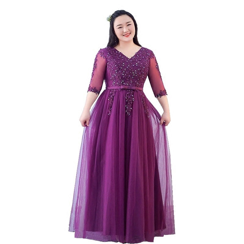 chubby evening gown